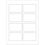 40621 - Label Size 86mm x 52.9mm - 8 label(s) per sheet