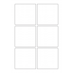 40622 - Label Size 85mm x 85mm - 6 label(s) per sheet