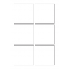 40622 - Label Size 85mm x 85mm - 6 label(s) per sheet 