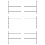 40624 - Label Size 83mm x 17mm - 30 label(s) per sheet