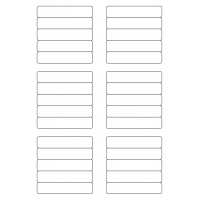 40624 - Label Size 83mm x 17mm - 30 label(s) per sheet