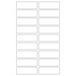 40625 - Label Size 82mm x 27mm - 18 label(s) per sheet