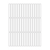 40628 - Label Size 9mm x 81mm - 45 label(s) per sheet
