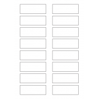 40633 - Label Size 78mm x 28mm - 16 label(s) per sheet