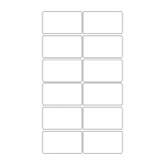 40637 - Label Size 70mm x 40mm - 12 label(s) per sheet