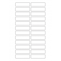40638 - Label Size 70mm x 18mm - 24 label(s) per sheet