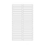 40639 - Label Size 65mm x 7mm - 40 label(s) per sheet
