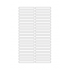 40639 - Label Size 65mm x 7mm - 40 label(s) per sheet 