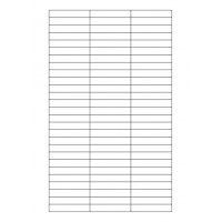 40644 - Label Size 55mm x 10mm - 81 label(s) per sheet