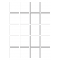 40645 - Label Size 46mm x 51.5mm - 20 label(s) per sheet