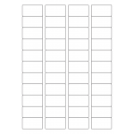 40650 - Label Size 45mm x 25mm - 44 label(s) per sheet