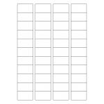 40651 - Label Size 45mm x 25mm - 44 label(s) per sheet