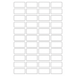 40652 - Label Size 43mm x 21mm - 44 label(s) per sheet
