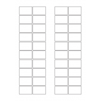 40655 - Label Size 38mm x 24mm - 40 label(s) per sheet