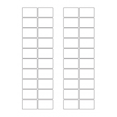 40655 - Label Size 38mm x 24mm - 40 label(s) per sheet 
