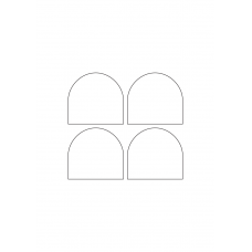 40673 - Label Size 66.895mm x 62mm - 4 label(s) per sheet