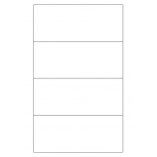40697 - Label Size 170mm x 70mm - 4 label(s) per sheet