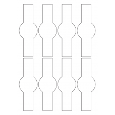 40699 - Label Size 47mm x 136mm - 8 label(s) per sheet