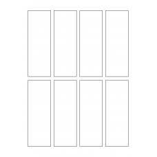 40717 - Label Size 43mm x 125mm - 8 label(s) per sheet