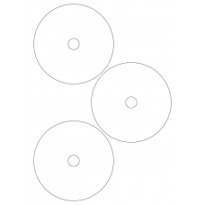 40728 - Label Size 115mm dia - 3 label(s) per sheet