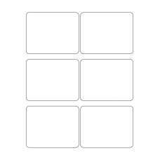 40741 - Label Size 98mm x 77mm - 6 label(s) per sheet