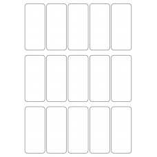 40749 - Label Size 38mm x 88mm - 15 label(s) per sheet