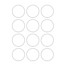 40750 - Label Size 56mm x 56mm - 12 label(s) per sheet