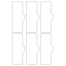 40753 - Label Size 57mm x 140mm - 6 label(s) per sheet
