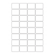 40755 - Label Size 40mm x 30mm - 32 label(s) per sheet
