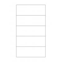 40758 - Label Size 140mm x 50mm - 5 label(s) per sheet