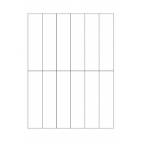 40759 - Label Size 30mm x 120mm - 12 label(s) per sheet