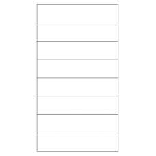40767 - Label Size 155mm x 35mm - 8 label(s) per sheet