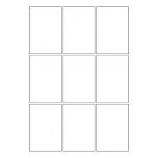 40768 - Label Size 60mm x 88mm - 9 label(s) per sheet