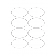 40770 - Label Size 86mm x 51mm - 8 label(s) per sheet