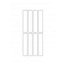 40780 - Label Size 19mm x 100mm - 8 label(s) per sheet