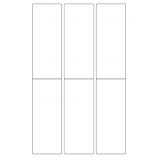 40783 - Label Size 55mm x 140mm - 6 label(s) per sheet