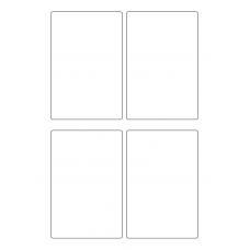 40795 - Label Size 85mm x 128mm - 4 label(s) per sheet