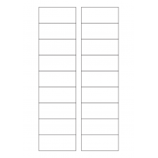 40798 - Label Size 70mm x 30mm - 18 label(s) per sheet