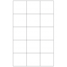 40807 - Label Size 60mm x 58mm - 15 label(s) per sheet