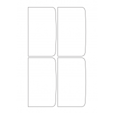 40811 - Label Size 73mm x 127mm - 4 label(s) per sheet