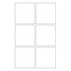40812 - Label Size 82mm x 86.8mm - 6 label(s) per sheet