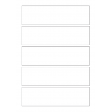 40815 - Label Size 180mm x 50mm - 5 label(s) per sheet