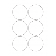 40822 - Label Size 80mm x 80mm - 6 label(s) per sheet