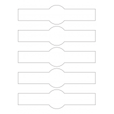 40824 - Label Size 202mm x 50mm - 5 label(s) per sheet