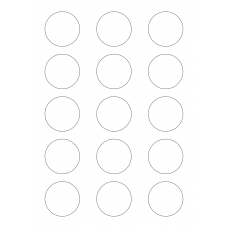 40834 - Label Size 45mm dia - 15 label(s) per sheet 