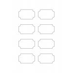 40920 - Label Size 65mm x 38mm - 8 label(s) per sheet