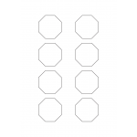 40922 - Label Size 50mm x 50mm - 8 label(s) per sheet