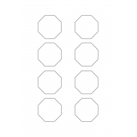 40922 - Label Size 50mm x 50mm - 8 label(s) per sheet