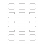 40924 - Label Size 43mm x 10mm - 27 label(s) per sheet
