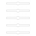 40926 - Label Size 190mm x 25mm - 5 label(s) per sheet